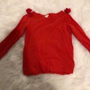 Cute ribbon long tee; worn before; smoke free home